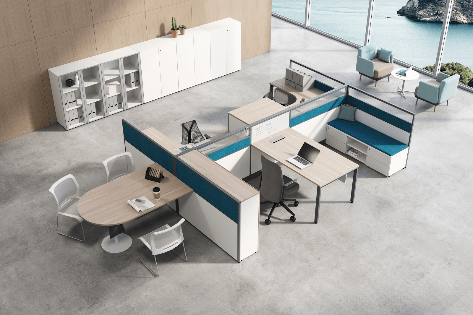 Commercial office furniture environment