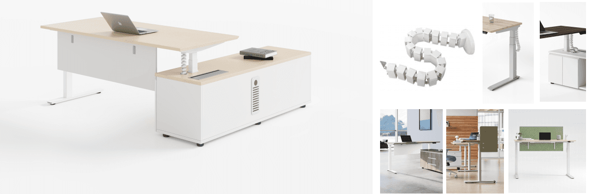 BALLOON Height-Adjustable Desk Series gallery image 19