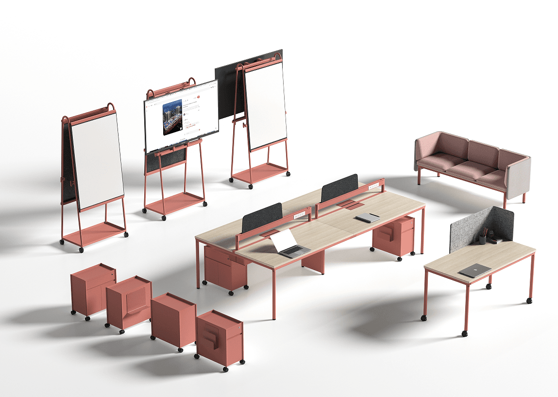 Steel-and-Wood Desk  Series