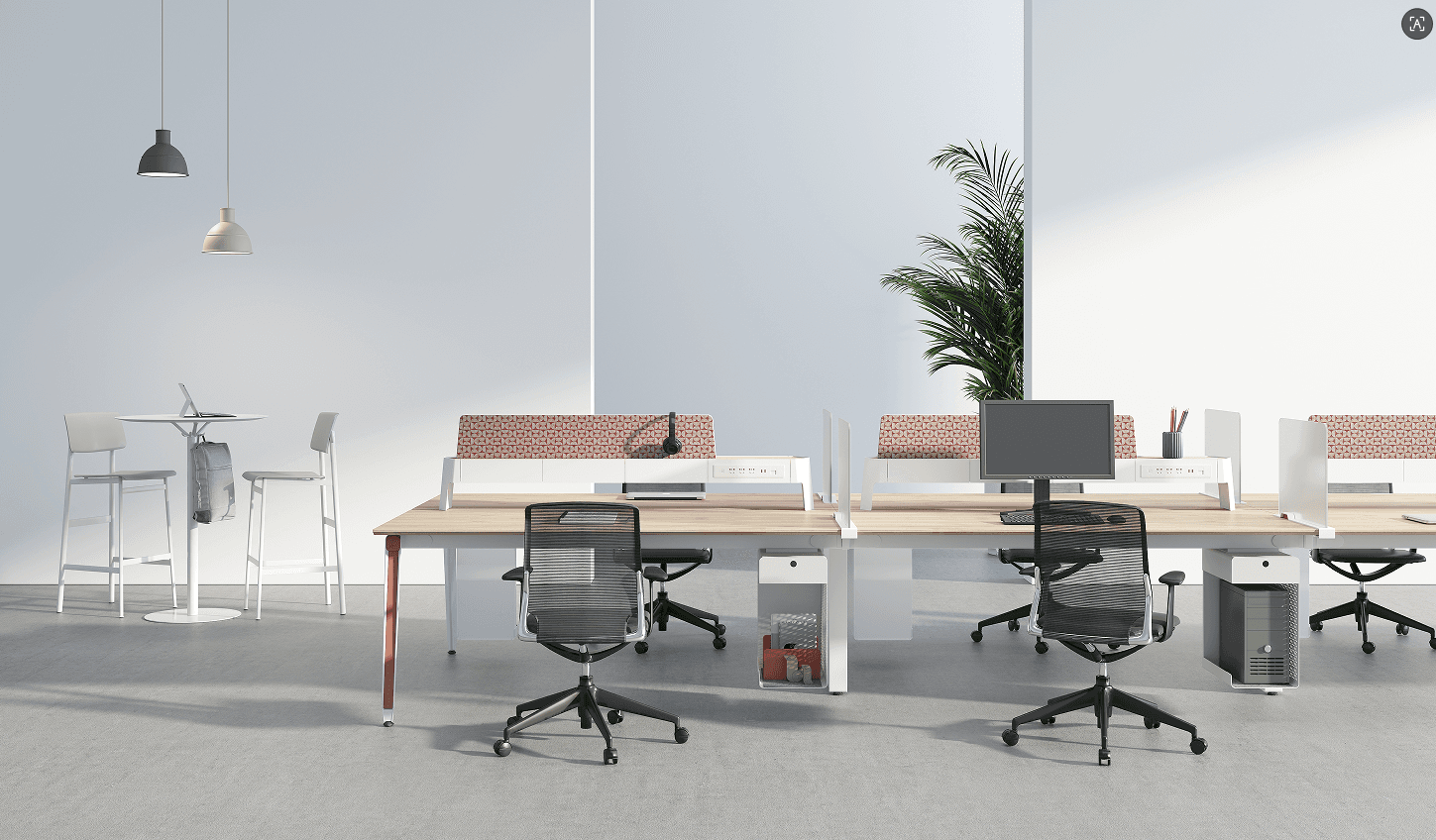 Steel-and-Wood Desk  Series gallery image 2