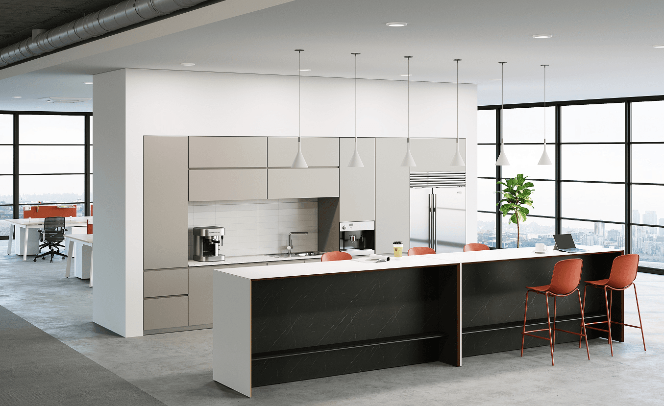 Powder-coated bar counter gallery image 4