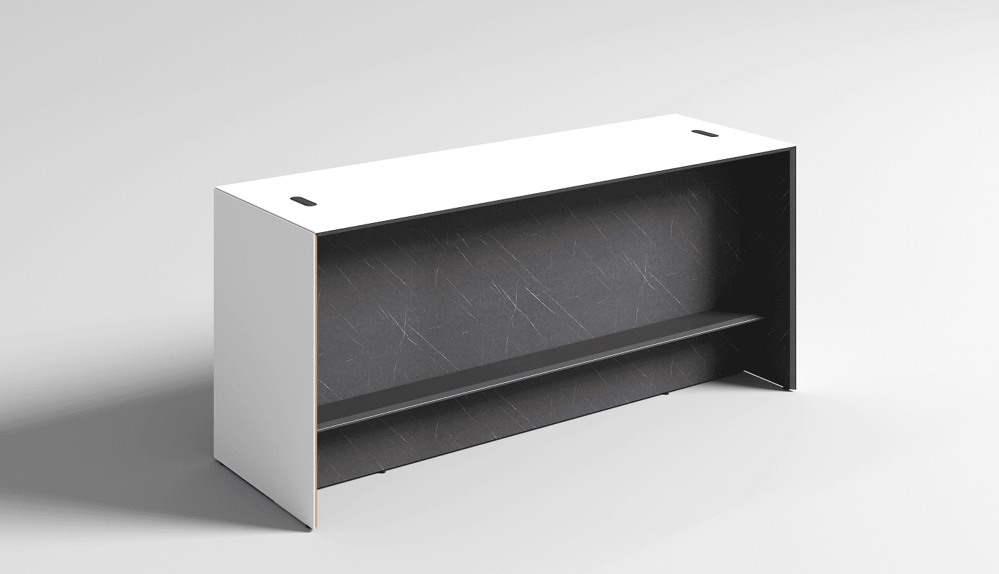 Powder-coated bar counter gallery image 8