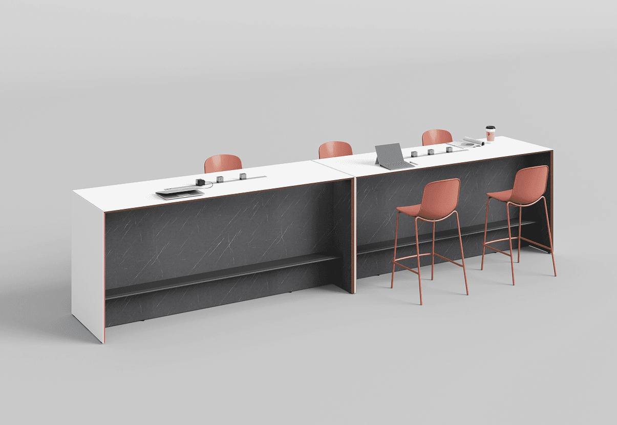 Powder-coated bar counter gallery image 9